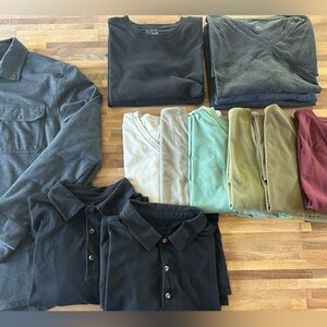 Lot of Men’s Fresh Shirts- Tees, polos and long sleeve
